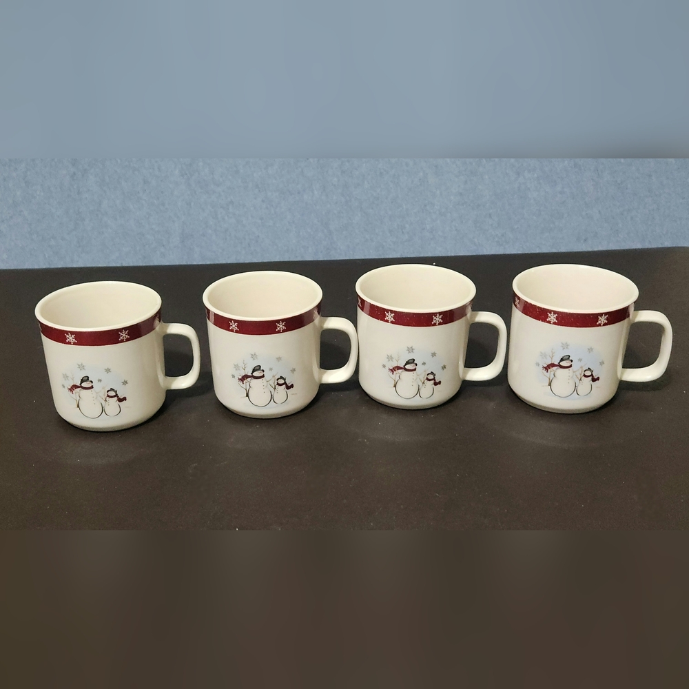 Royal Seasons Snowman mugs. Set of 4